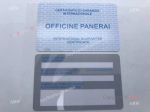 Best Quality Replica Officine Panerai International Watch Warranty Card Unfilled